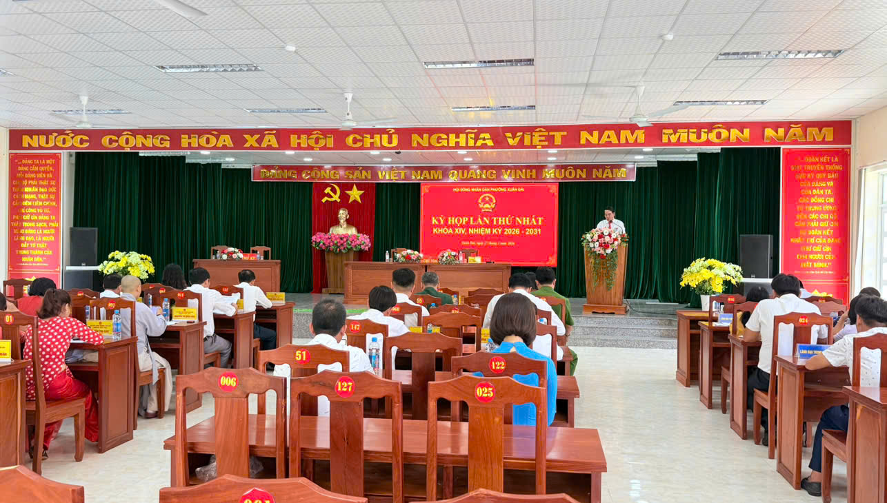 Kỳ họp lần thứ nhất Hội đồng nhân dân Phường Xuân Đài khóa XIV, nhiệm kỳ 2026 – 2031