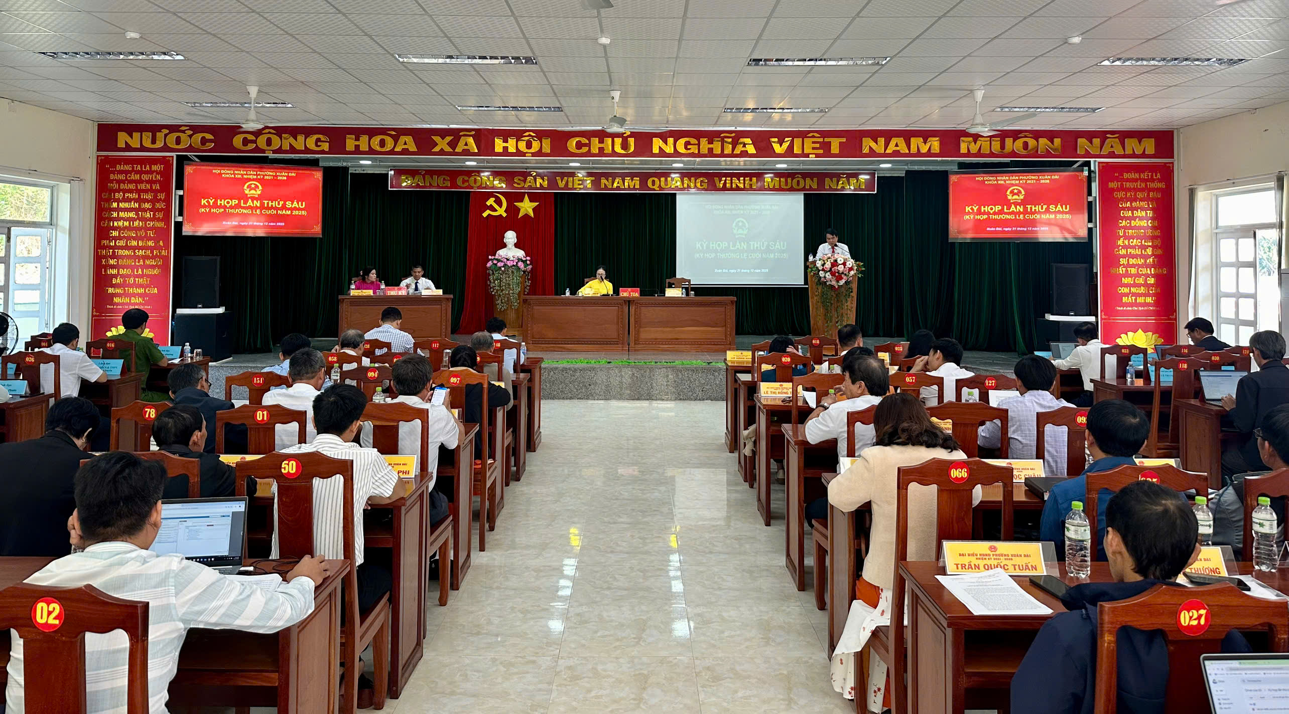 Hội đồng nhân dân phường Xuân Đài tổ chức kỳ họp thường lệ cuối năm 2025